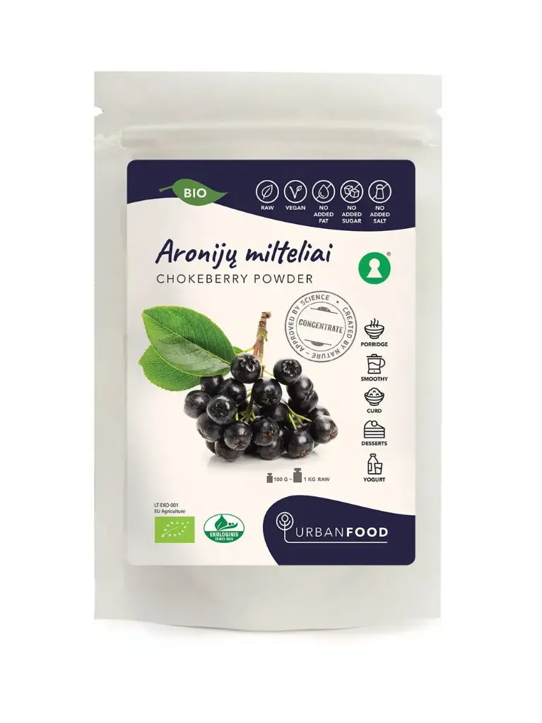 Aronijų milteliai EKO, 100g