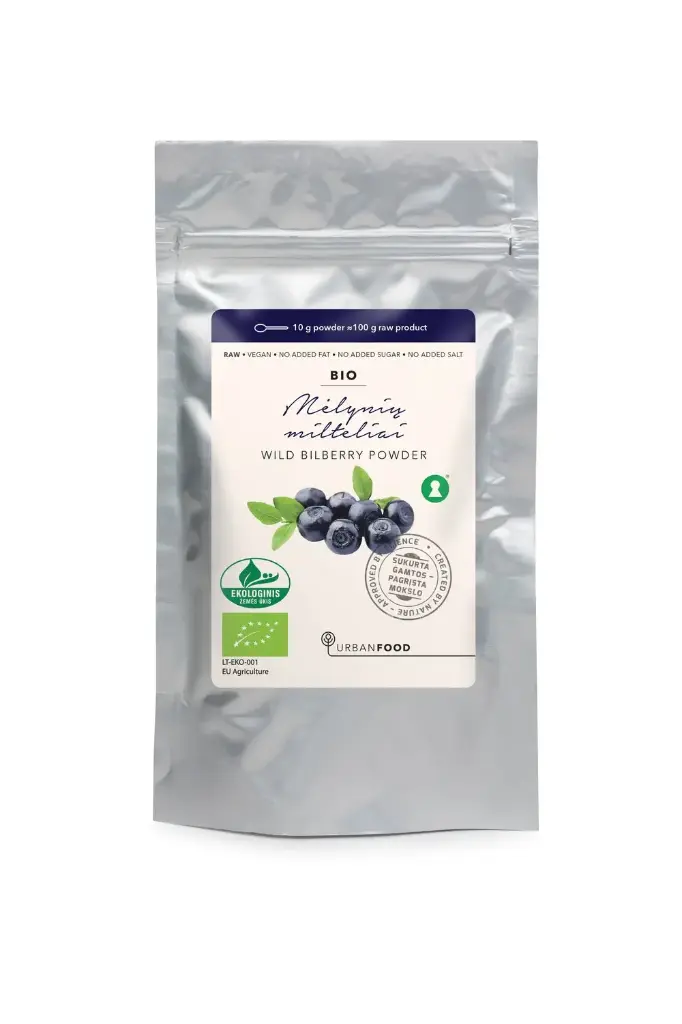 Mėlynių milteliai (miško) EKO, 100g
