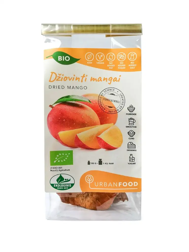 Džiovinti mangai EKO, 100g