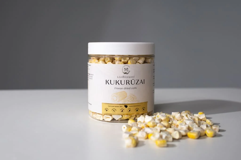 Liofilizuoti kukurūzai, 40g (250ml)