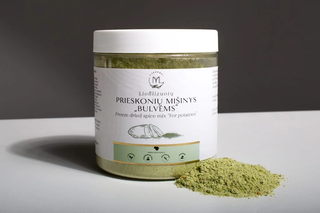Liofilizuotų prieskonių mišinys “BULVĖMS”, 140g