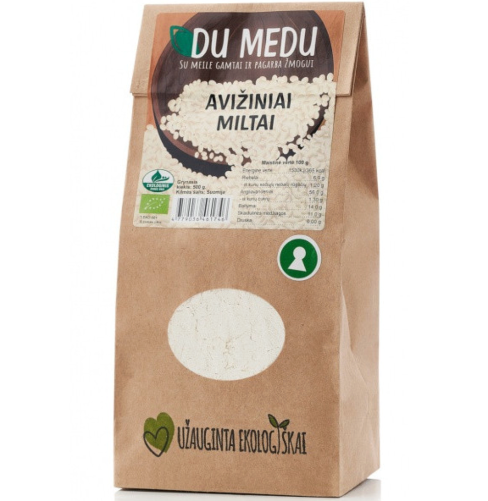Ekologiški Avižiniai Miltai 500g