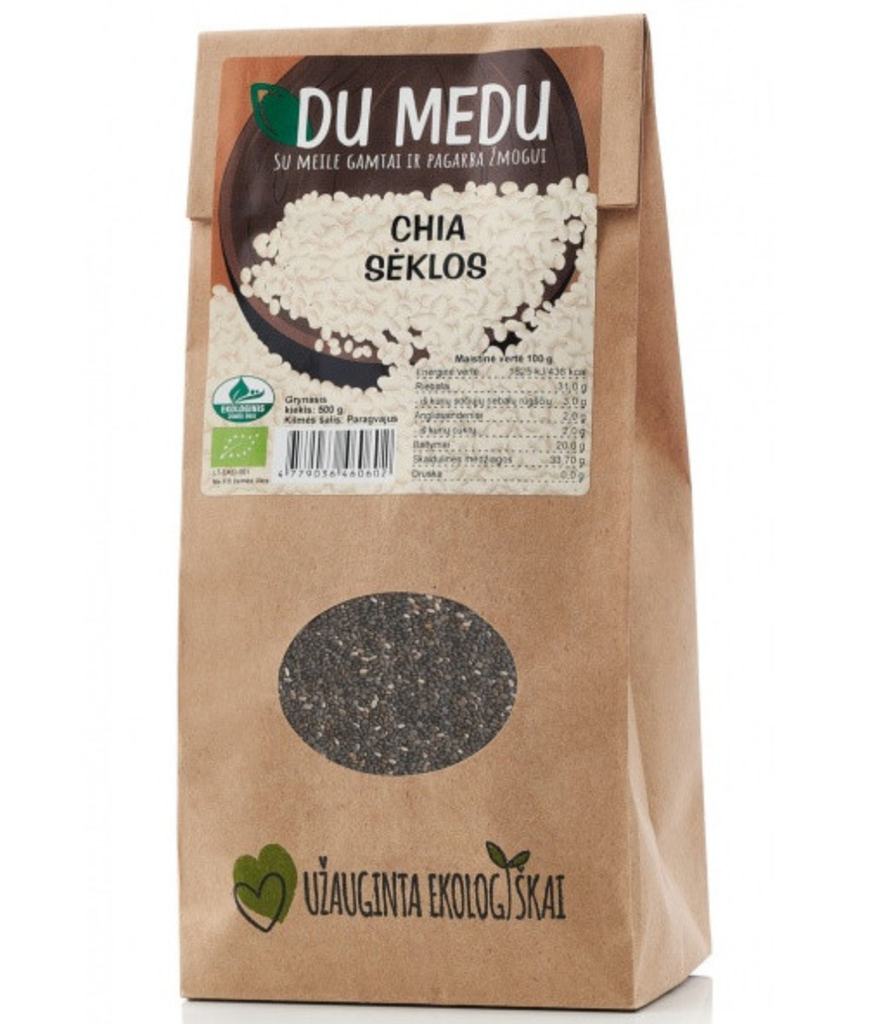 Ekologiškos Chia Sėklos 500g 