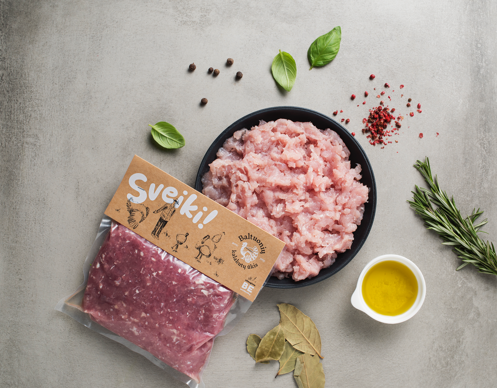 Kalakutienos ŠLAUNELIŲ faršas (atvėsintas) 495-520g