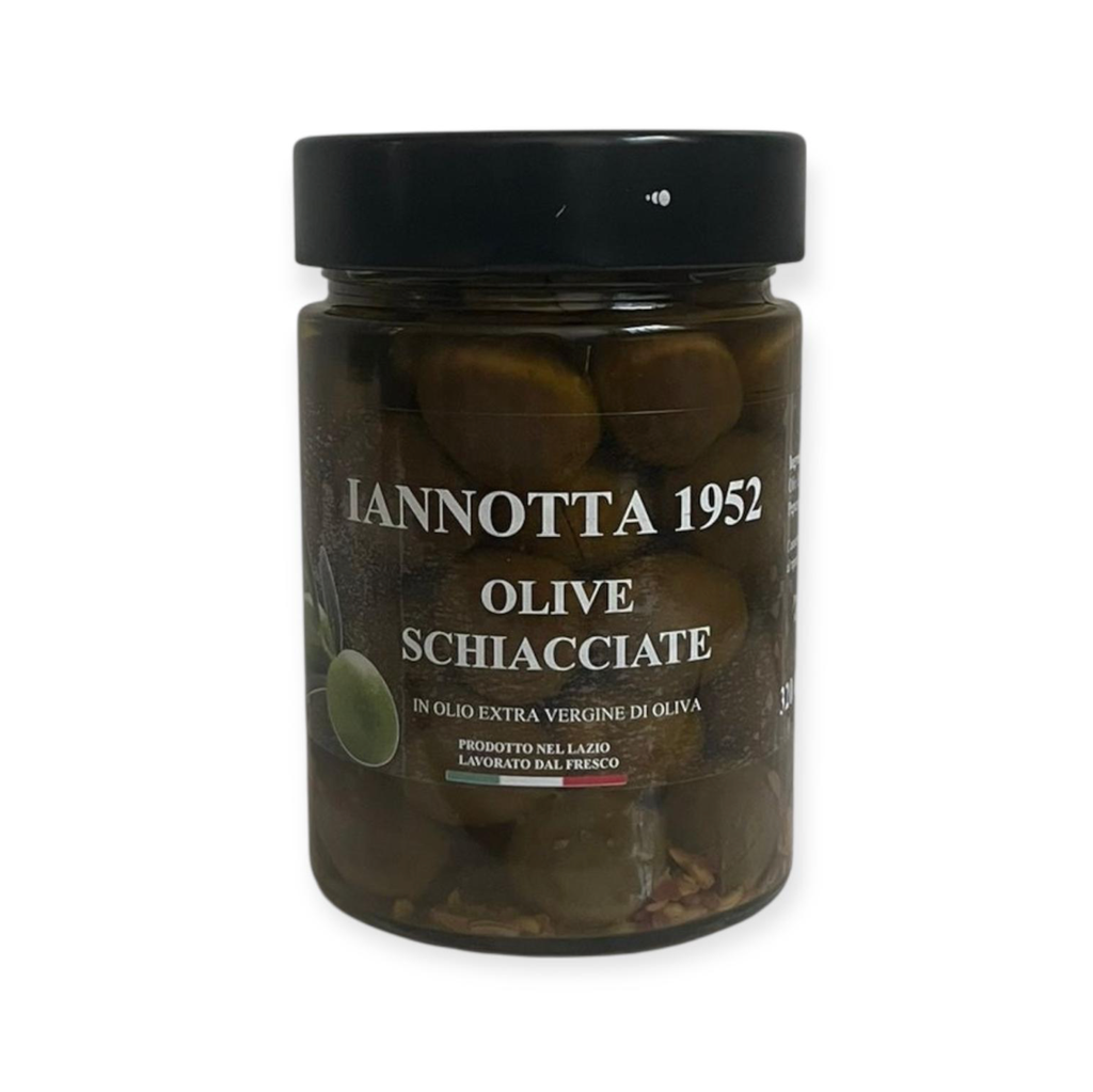 Pagardintos BIO alyvuogės ypač tyrame alyvuogių aliejuje 320g / Schiacciate condite 