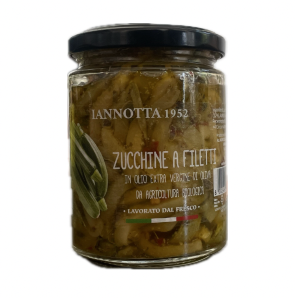 Ekologiškos cukinijų filė 320g                                                 Zucchine a filetti 320gr