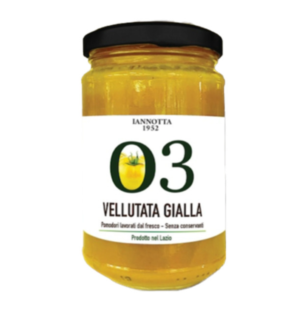 Geltonųjų pomidorų TYRĖ 290g                                               Vellutata di pomodoro giallo 290 gr