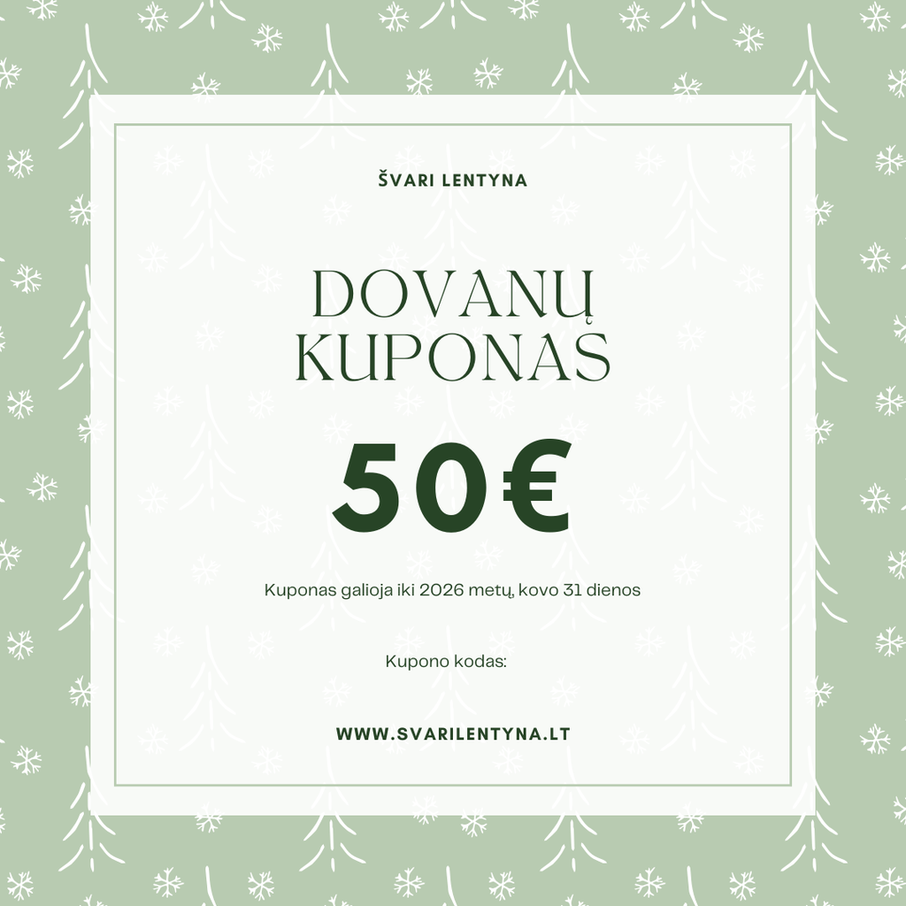 ŠVARUS DOVANŲ KUPONAS 50 EUR