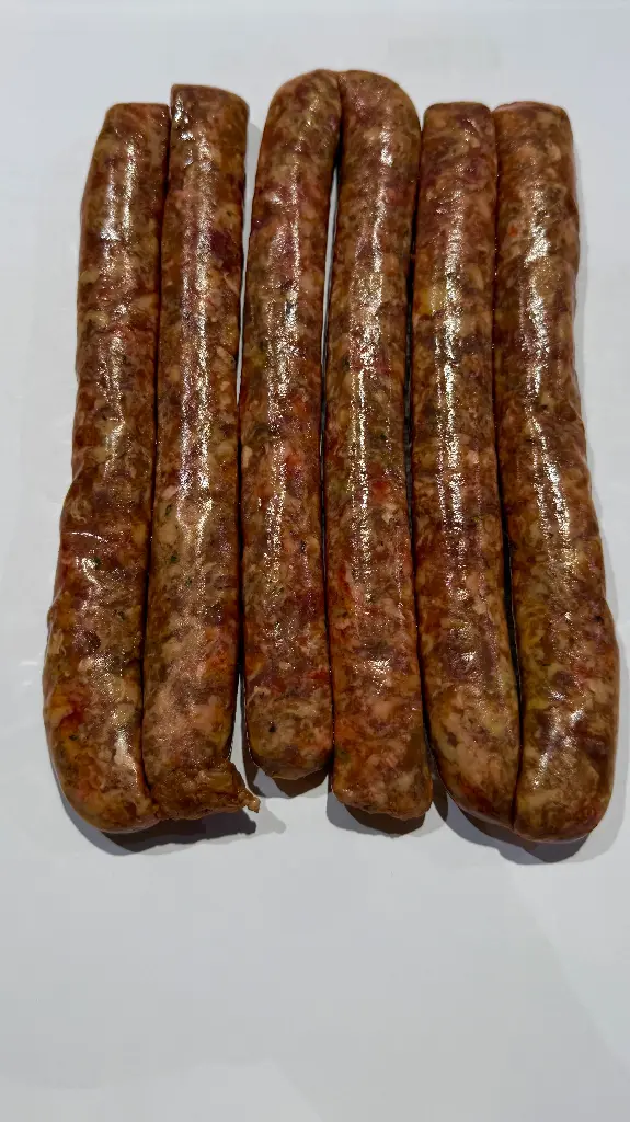 Tradicinės brandintos jautienos dešrelės, 500g. 