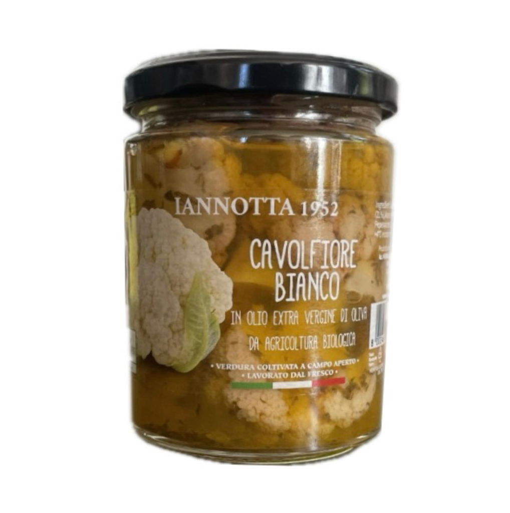 Ekologiški žiediniai kopūstai tyrame aliejuje 280g                              Cavolfiore sott'olio 280gr BIO