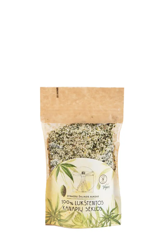 Šviežiai lukštenti kanapių branduoliai, 250g