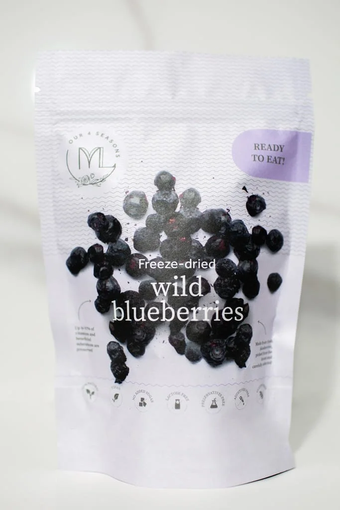 Liofilizuotos mėlynės, 45g